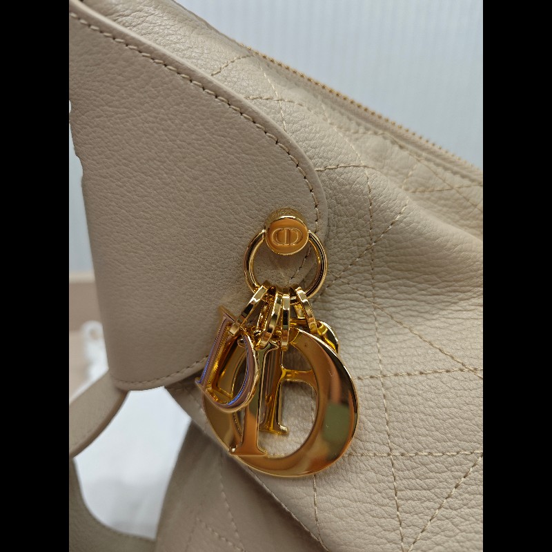 Dior Voyage 大型藤格紋圖案顆粒小牛皮包-3
