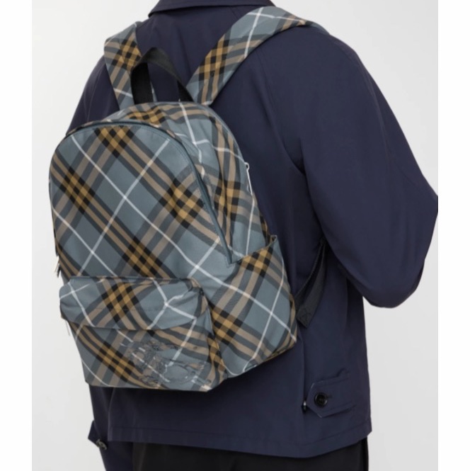 Burberry 男士 格紋雙肩包均碼碼小號、29cm*11cm*34cm-2