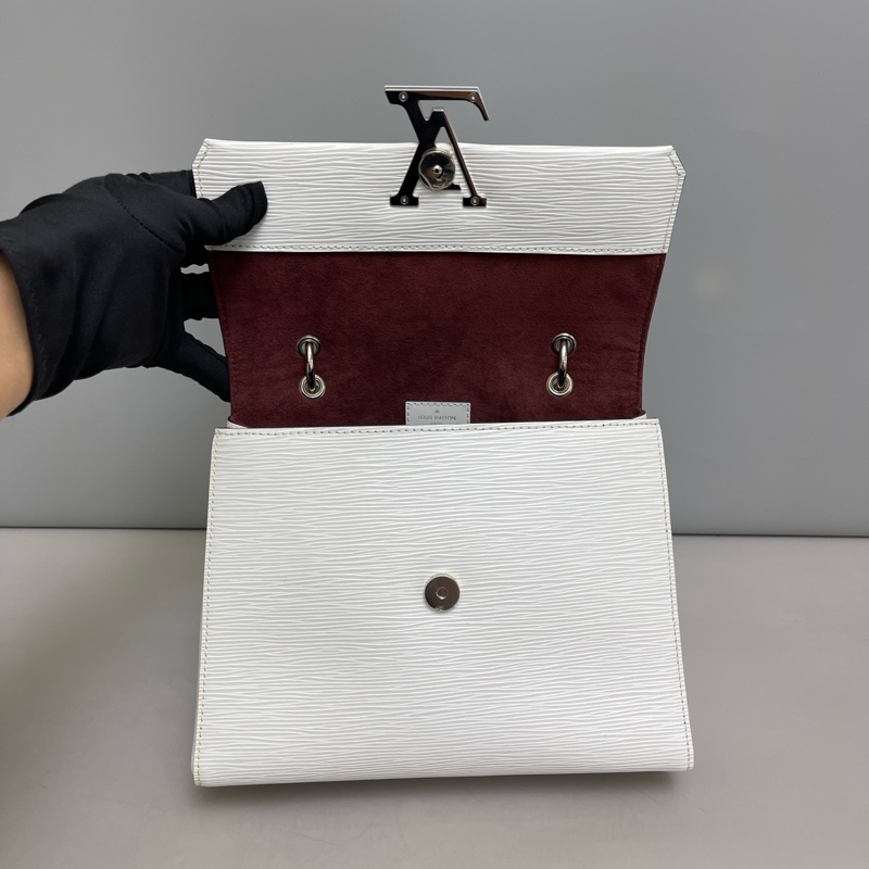 Louis Vuitton LV Grenelle tote 水波紋手提托特 白色-4