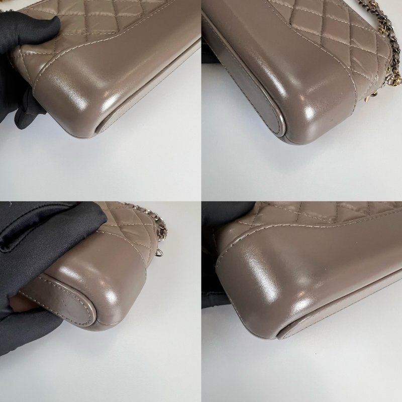 CHANEL 流浪包雙層WOC 包 MINI 大象灰 A94505/保卡款26開-12