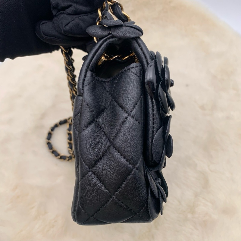 Chanel 香奈兒 黑色山茶花 手工縫製立體花瓣 限定款-3