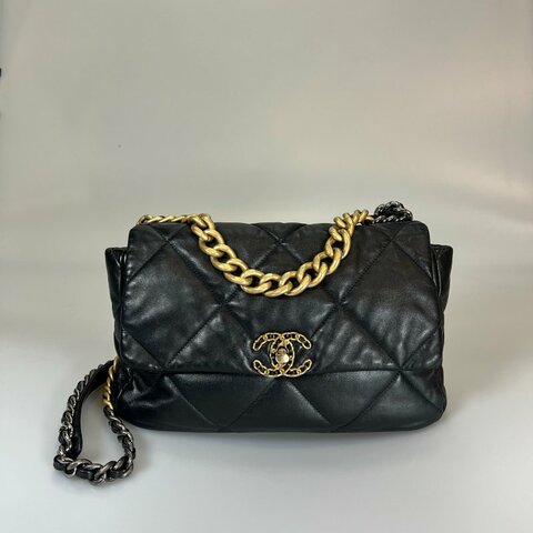 CHANEL 19包 30cm 黑
