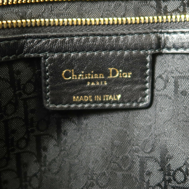 Dior 羊皮皮革Cannage金扣肩背袋-6