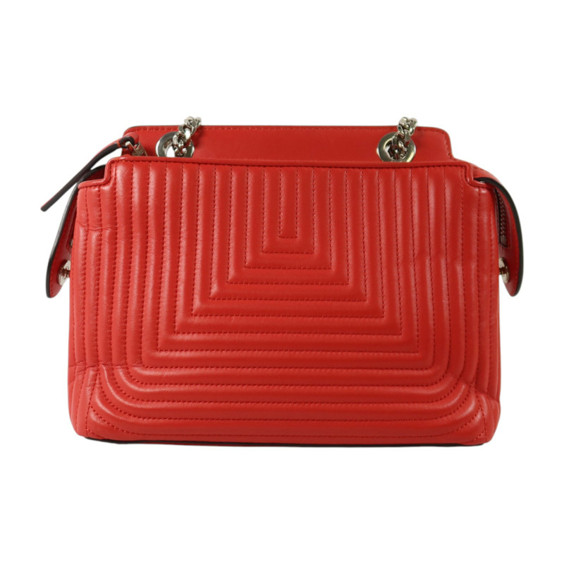 FENDI 牛皮皮革Dotcom Click銀扣鏈帶肩背袋-1