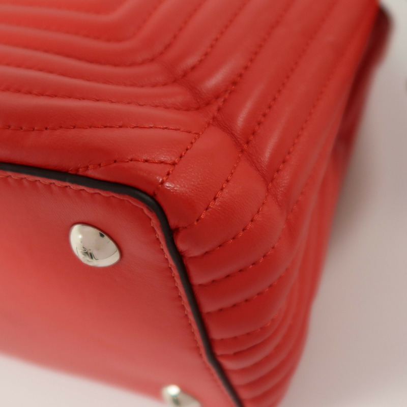 FENDI 牛皮皮革Dotcom Click銀扣鏈帶肩背袋-13