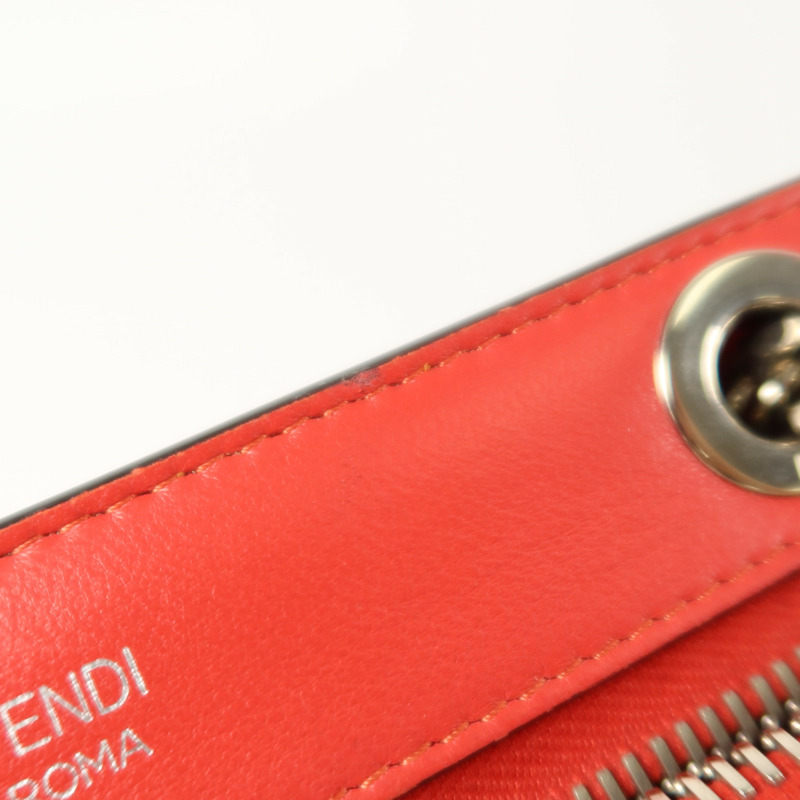 FENDI 牛皮皮革Dotcom Click銀扣鏈帶肩背袋-15