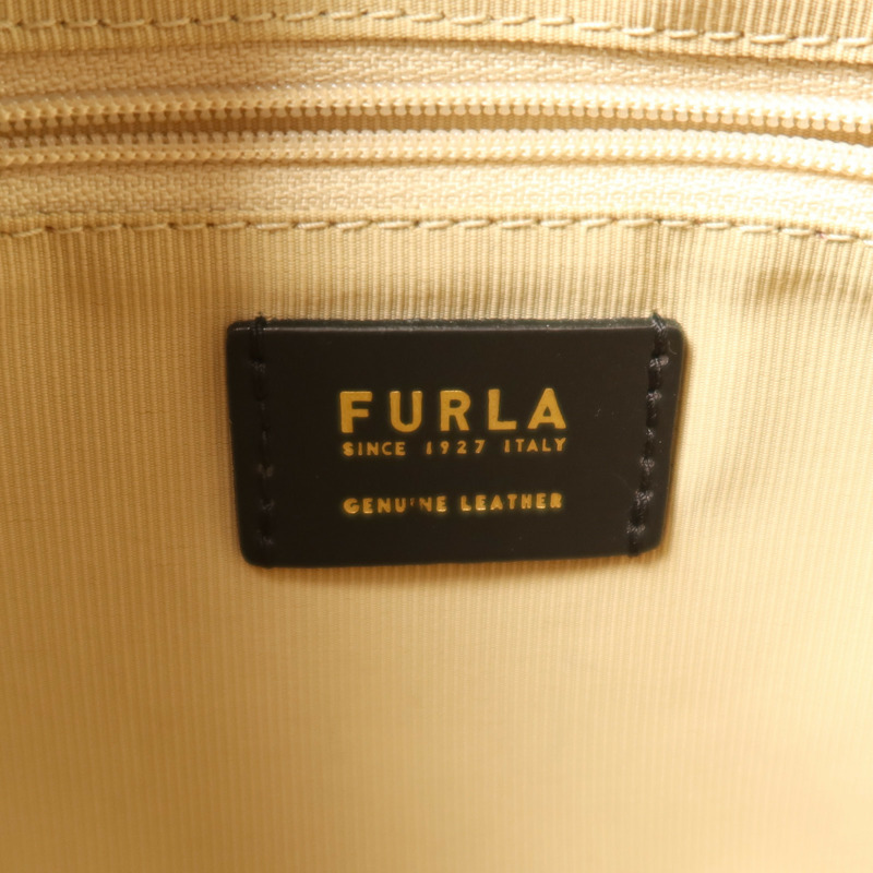 Furla 牛皮皮革Shoulder Bag金扣肩背袋-5
