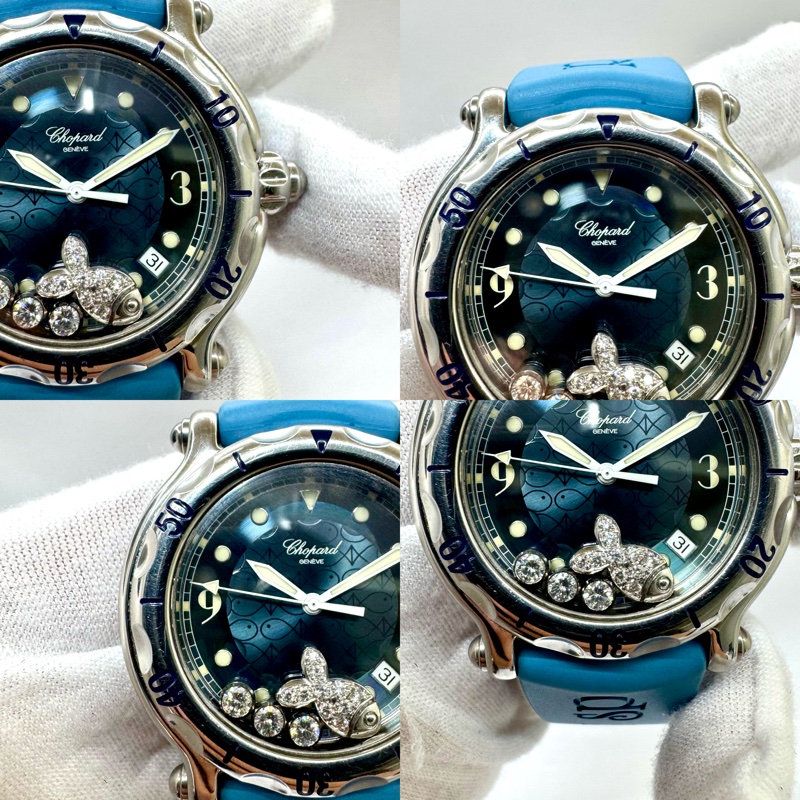 CHOPARD Happy Fish 漂浮魚鑽腕錶 4鑽-5