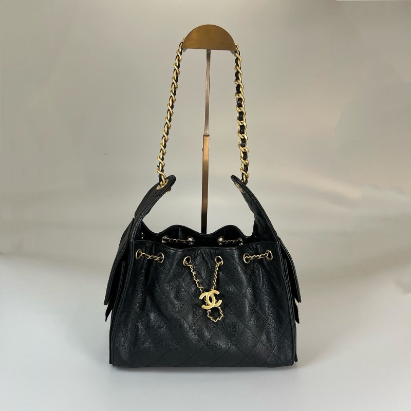 CHANEL 25 BAG 荔枝黑金 小號 AS5631/晶片款-0