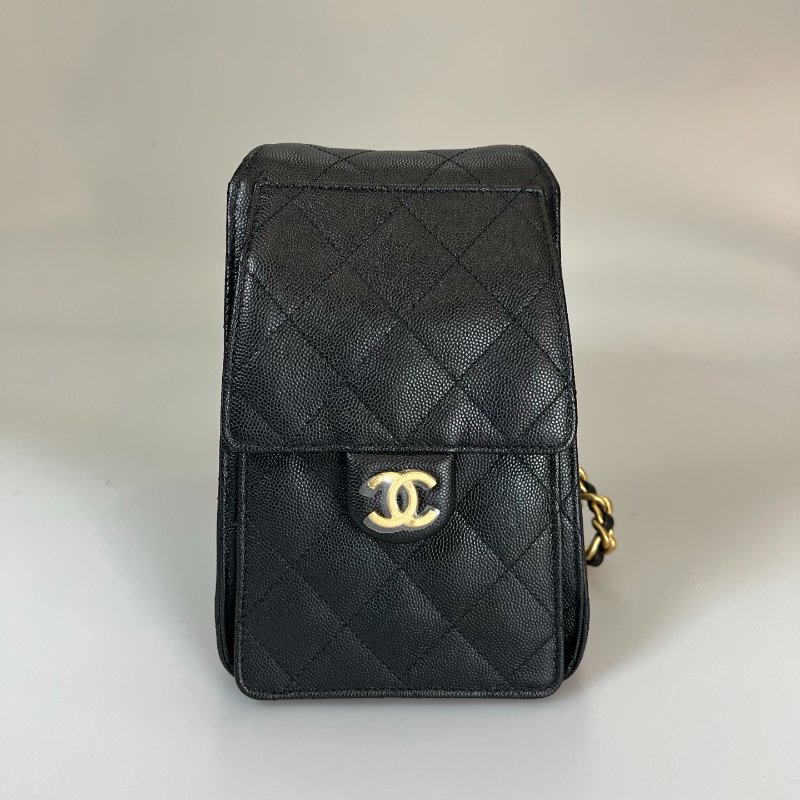 CHANEL 25 BAG 荔枝黑金 小號 AS5631/晶片款-2