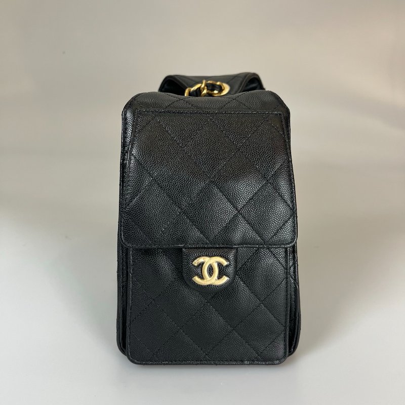 CHANEL 25 BAG 荔枝黑金 小號 AS5631/晶片款-3