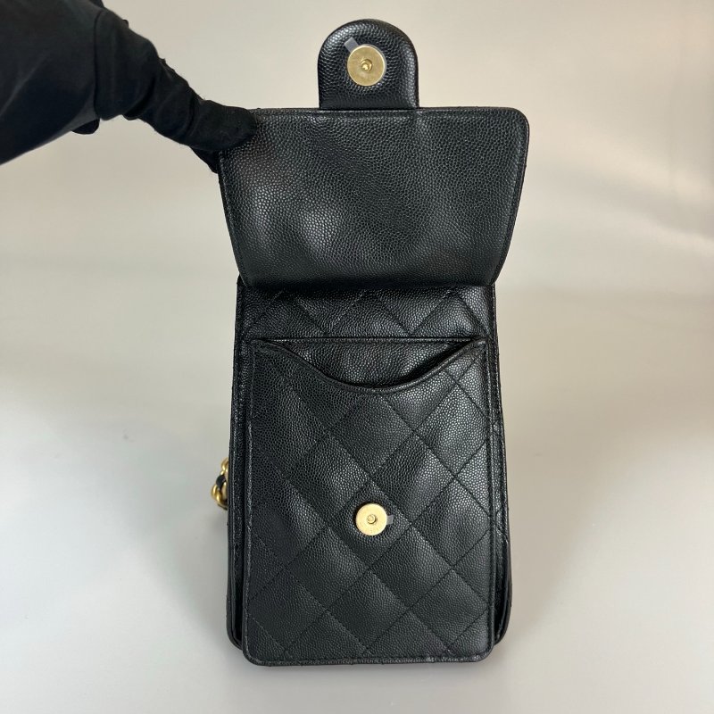 CHANEL 25 BAG 荔枝黑金 小號 AS5631/晶片款-5