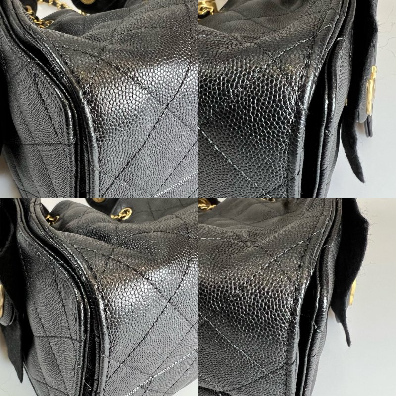 CHANEL 25 BAG 荔枝黑金 小號 AS5631/晶片款-17