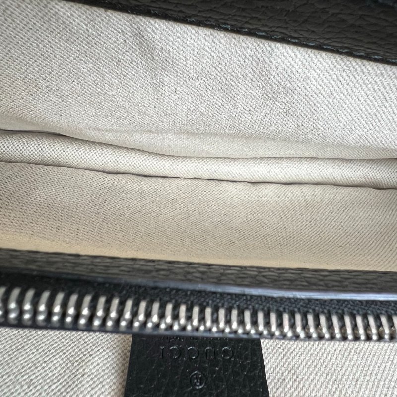 GUCCI 400249 水鑽黑色酒神包 中號-8