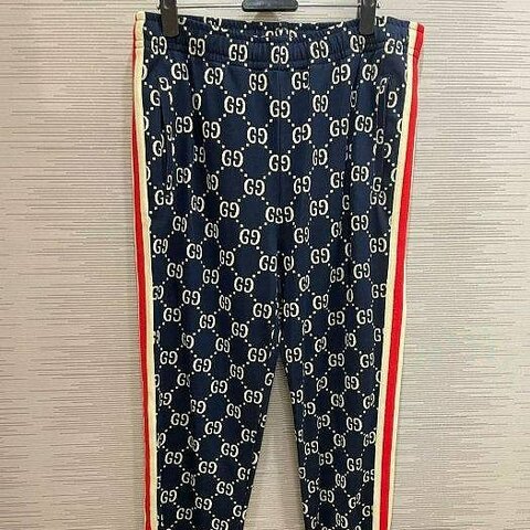 💎Han's house精品服飾💎GUCCI 古馳 GG 滿版 長褲  496920 現貨XL/3XL 原價46500