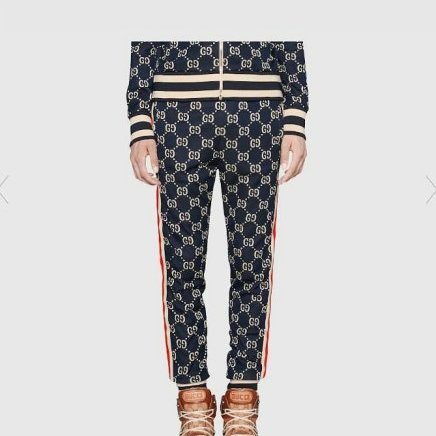 💎Han's house精品服飾💎GUCCI 古馳 GG 滿版 長褲  496920 現貨XL/3XL 原價46500-7