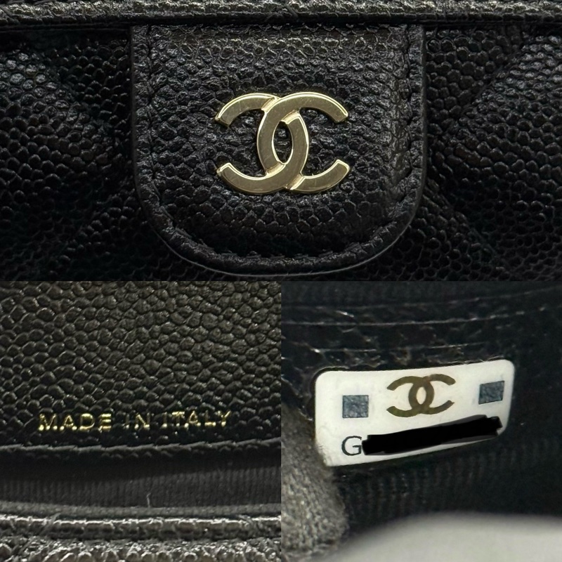 CHANEL 香奈兒 黑色菱格紋牛皮拼尼龍Foldable 購物袋/鏈條肩背包 兩用包-8
