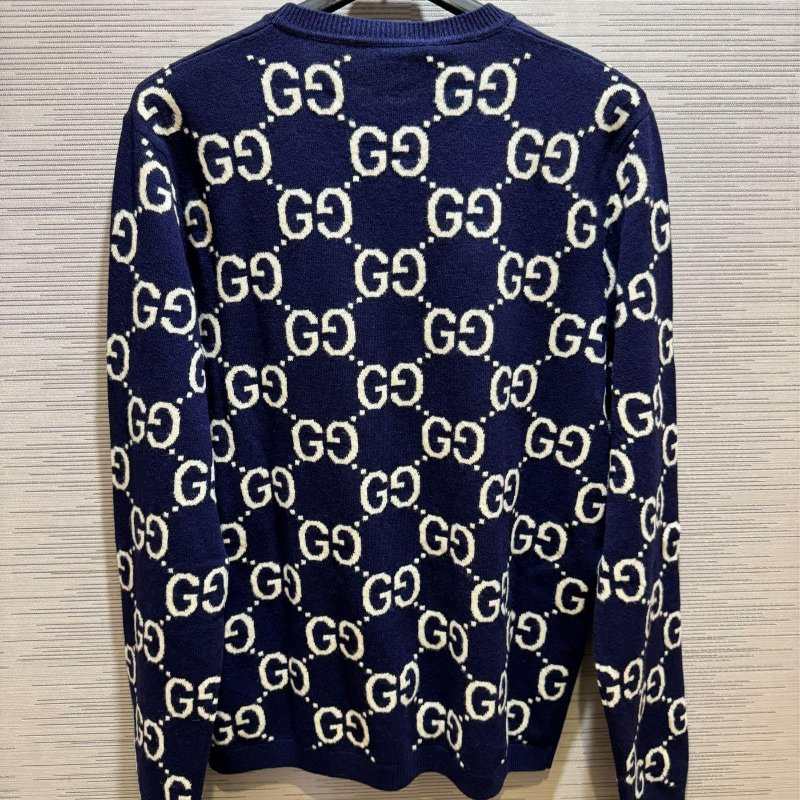 💎Han's house精品服飾💎GUCCI 滿版 GG 針織 羊毛 毛衣 現貨 ‎‎S ～ M 原價38800-3