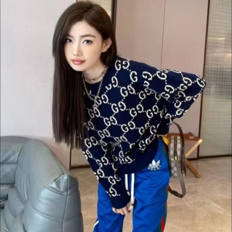 💎Han's house精品服飾💎GUCCI 滿版 GG 針織 羊毛 毛衣 現貨 ‎‎S ～ M 原價38800-4