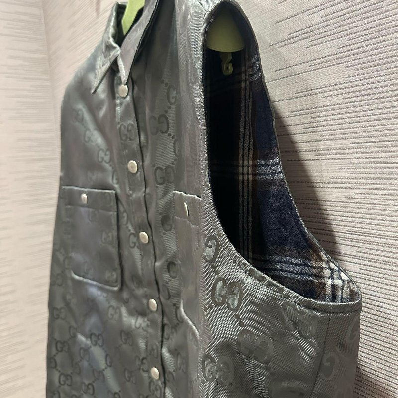 💎Han's house精品服飾💎GUCCI Supreme 尼龍 滿版 GG 背心 寬版-2