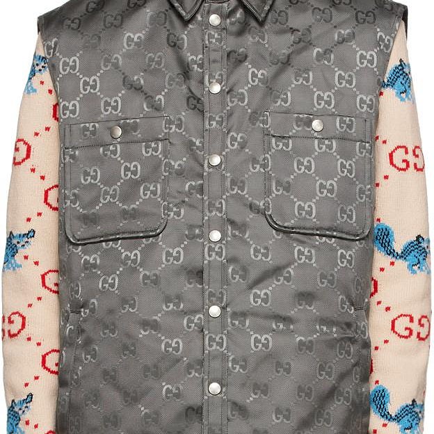 💎Han's house精品服飾💎GUCCI Supreme 尼龍 滿版 GG 背心 寬版-9