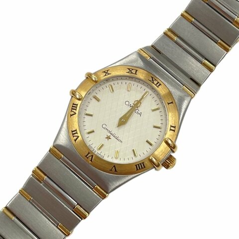 OMEGA 歐米茄 CONSTELLATION 星座系列腕表 1372.30.00 石英機芯 K18YG/不鏽鋼 白色錶盤