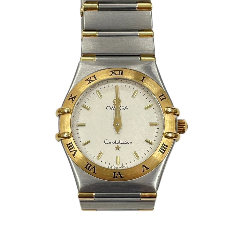 OMEGA 歐米茄 CONSTELLATION 星座系列腕表 1372.30.00 石英機芯 K18YG/不鏽鋼 白色錶盤-1