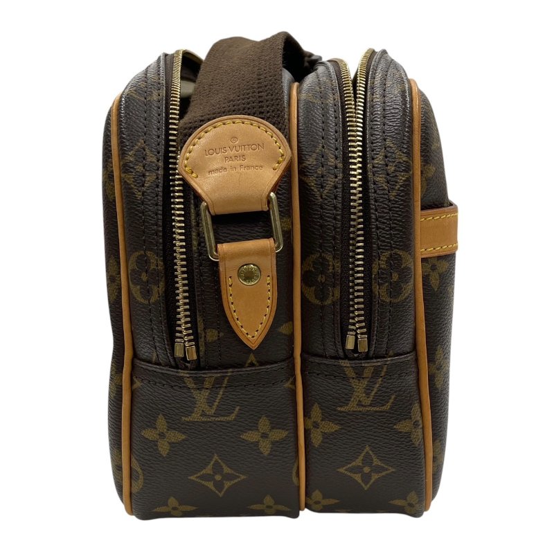 LOUIS VUITTON 路易威登 M45254  REPORTER PM 郵差包 PVC帆布 老花 棕色 金釦-3