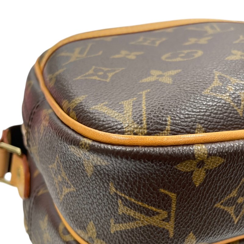 LOUIS VUITTON 路易威登 M45254  REPORTER PM 郵差包 PVC帆布 老花 棕色 金釦-6
