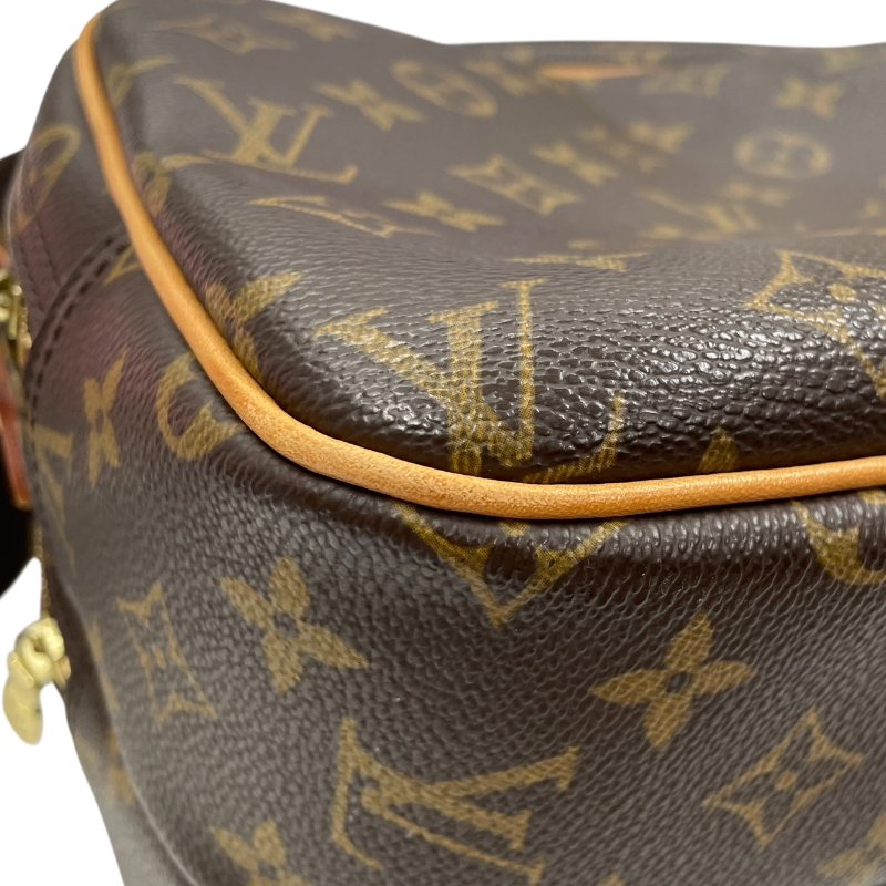 LOUIS VUITTON 路易威登 M45254  REPORTER PM 郵差包 PVC帆布 老花 棕色 金釦-8