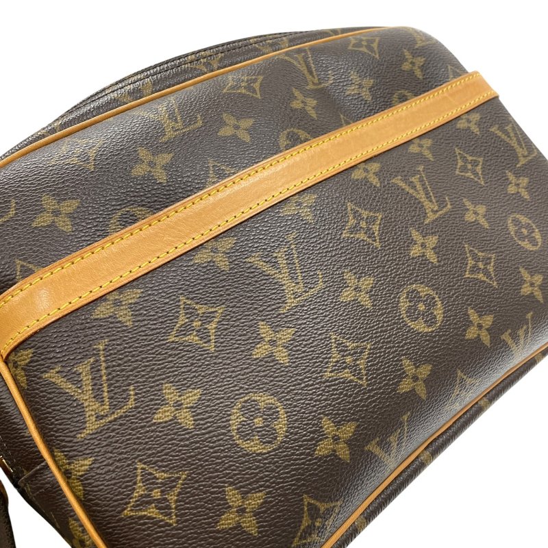 LOUIS VUITTON 路易威登 M45254  REPORTER PM 郵差包 PVC帆布 老花 棕色 金釦-11