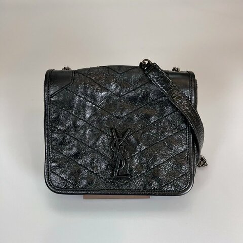 YSL 583103  黑灰NIKI WOC 側肩包