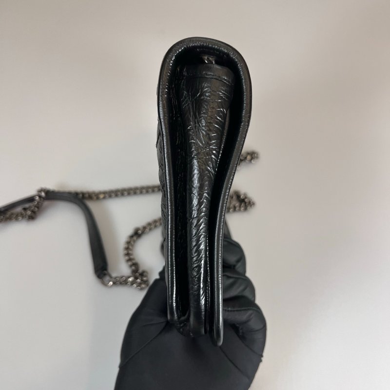 YSL 583103  黑灰NIKI WOC 側肩包-2