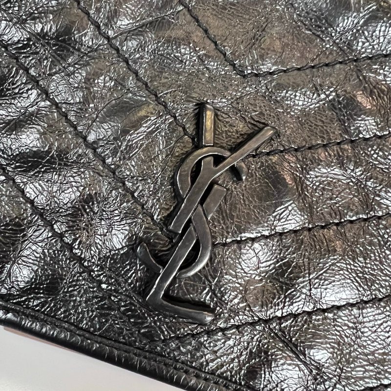 YSL 583103  黑灰NIKI WOC 側肩包-9