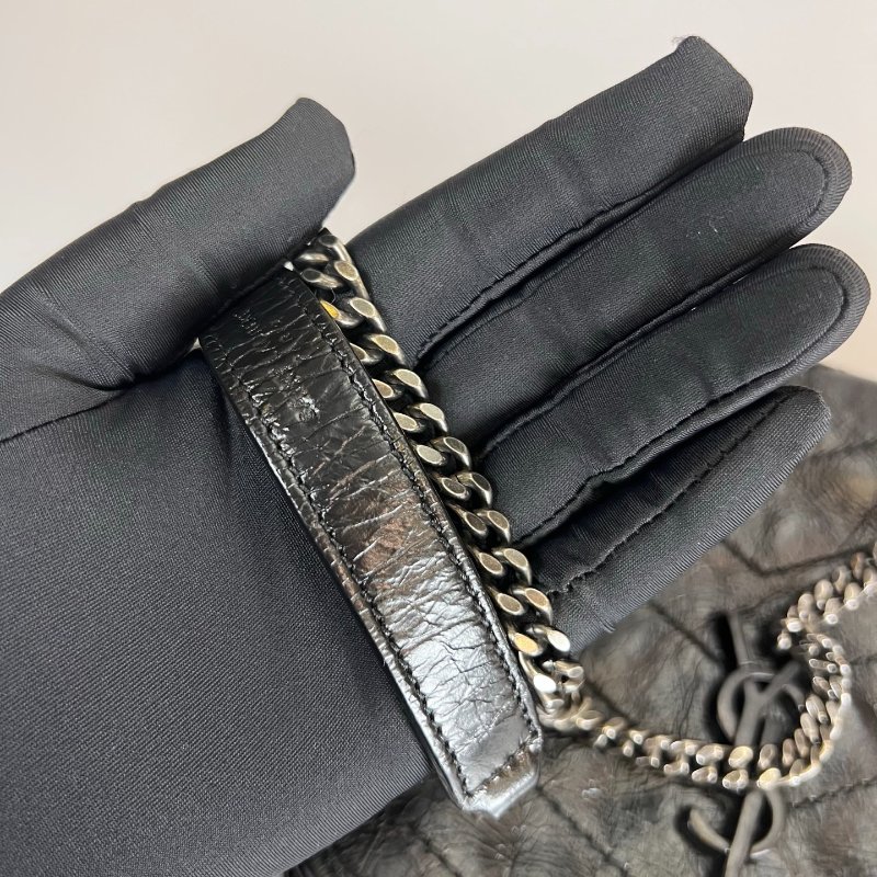 YSL 583103  黑灰NIKI WOC 側肩包-10