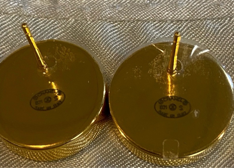 Chanel淡水琥珀耳環-3