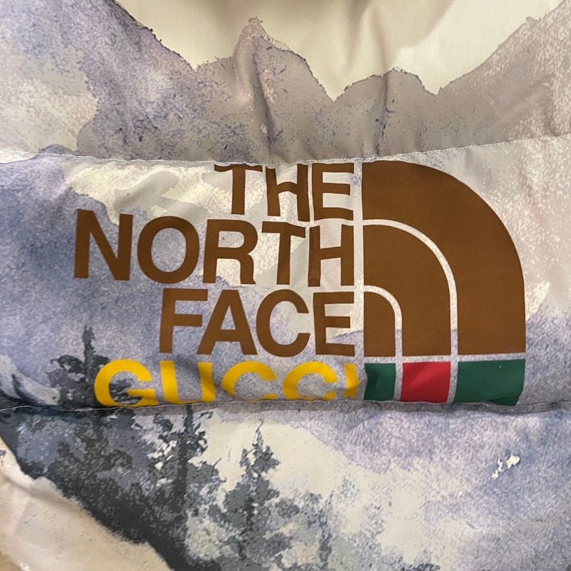 💎Han's house精品服飾💎 GUCCI 聯名 The North Face 羽絨 連帽可拆 外套 原價 95000-2
