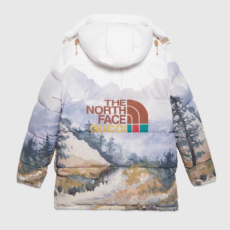 💎Han's house精品服飾💎 GUCCI 聯名 The North Face 羽絨 連帽可拆 外套 原價 95000-7