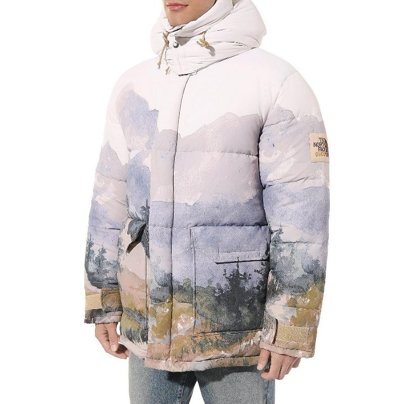 💎Han's house精品服飾💎 GUCCI 聯名 The North Face 羽絨 連帽可拆 外套 原價 95000-8