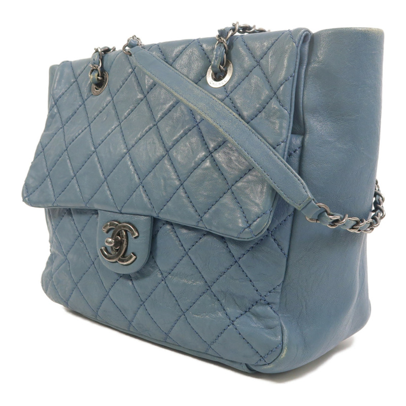 CHANEL 牛皮皮革Chain Tote鏈帶肩背袋-2