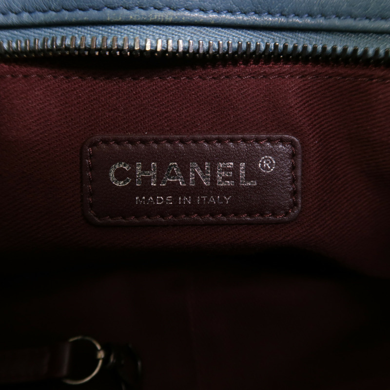 CHANEL 牛皮皮革Chain Tote鏈帶肩背袋-5