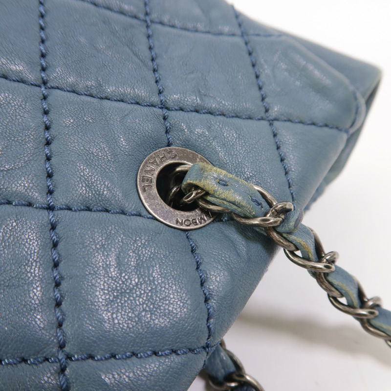 CHANEL 牛皮皮革Chain Tote鏈帶肩背袋-13