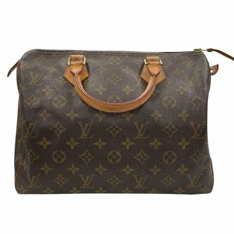 LOUIS VUITTON 路易威登 M41526 SPEED 30 波士頓包 PVC帆布 老花 棕色 金釦