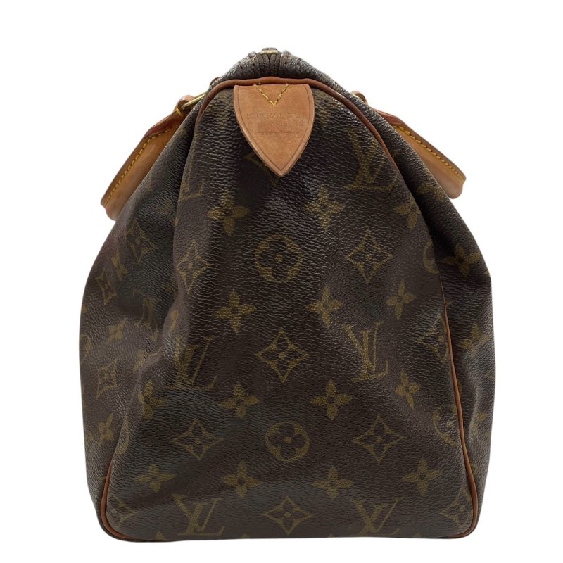 LOUIS VUITTON 路易威登 M41526 SPEED 30 波士頓包 PVC帆布 老花 棕色 金釦-2