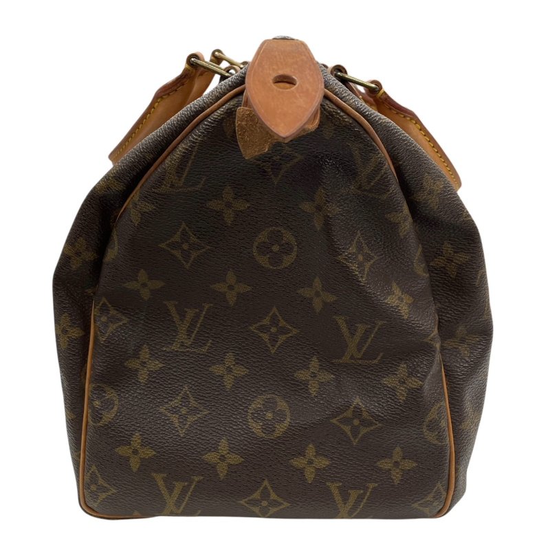 LOUIS VUITTON 路易威登 M41526 SPEED 30 波士頓包 PVC帆布 老花 棕色 金釦-3
