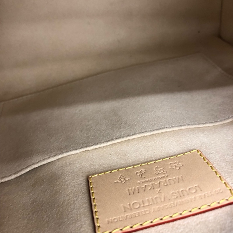 LV白三彩speedy25 村上隆限定 手提包斜挎包-6
