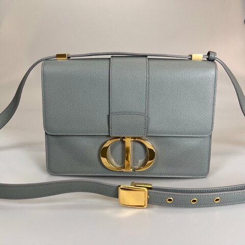 DIOR 灰皮革蒙田30側肩包