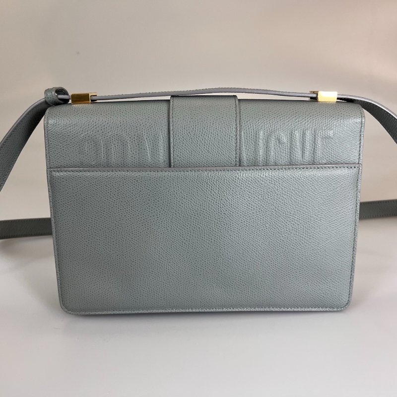 DIOR 灰皮革蒙田30側肩包-1