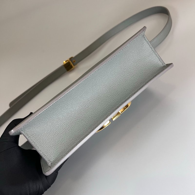 DIOR 灰皮革蒙田30側肩包-4