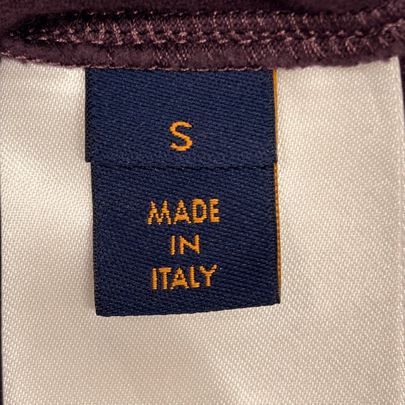 LV路易威登 LOUIS VUITTON 95新浮雕LOGO紫色S 短袖T恤-10